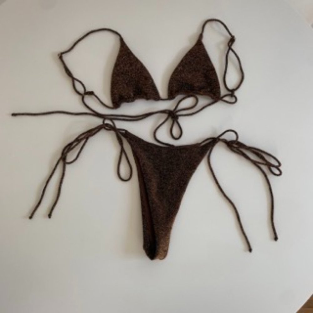LA VINN THE BOWIE BIKINI - BROWN SHIMMER